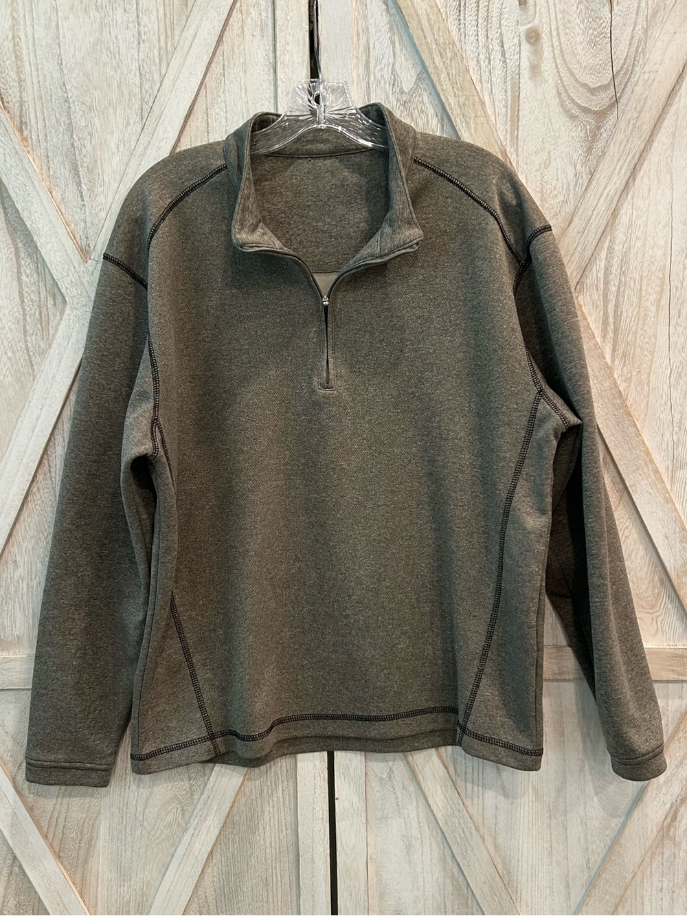 Pebble Beach Performance Quarter-Zip Pullover Men’s Medium Gray Golf Dry-Luxe